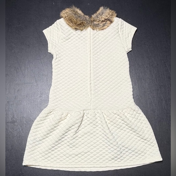 Girls Nautica Cream Dress Size 7 - Picture 2 of 2